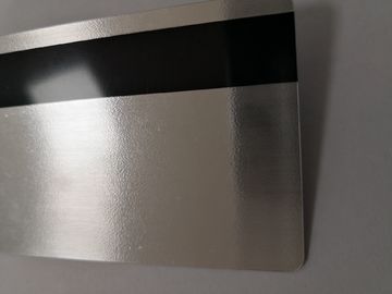 Zilver Geborstelde Materiële pvc-Lidkaart met Magnetische Streep 85.6*54mm van HiCo