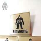 Borsteleffect de Naamplaten van het Drukblack metal voor Aangepaste Handtassen KingKong