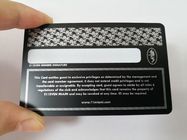 De duurzame Visitekaartjes van het Steenblack metal met Zilveren Druk en Handtekeningscomité