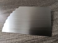 0.40mm de Zilveren Geborstelde Kaart Logo Printing van het Roestvrij staalmetaal