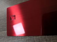 Glanzende 0.8mm Duidelijke Rode Geborstelde Metaalbetaalpas Klein Chip For Supermarket