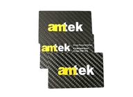 0.5mm Matt Black Metal Business Cards de Druk van de Koolstofvezel CR80 Silkscreen