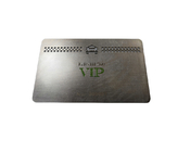 85x54x0.5mm VIP van de Staaltaxi de Besnoeiing Logo White Signature van de Lidkaart