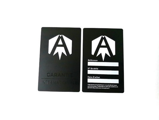 Matt Black Membership Card Custom-Staalvip Pas Verwijderd Embleem