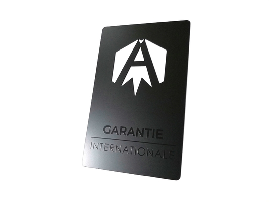 Matt Black Membership Card Custom-Staalvip Pas Verwijderd Embleem