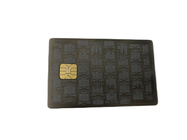 Metaal IC Chip Visiting Card Electroplated Anti Zwarte Zilveren Ets