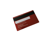 Staal Rode Geborstelde Creditcard met Magnetische de Streephandtekening van Hico
