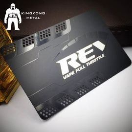 Vip van de bladelite de Visitekaartjes van het Steenblack metal, Gepersonaliseerde Zwarte Witgoudvisitekaartjes