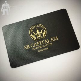 Vip van de bladelite de Visitekaartjes van het Steenblack metal, Gepersonaliseerde Zwarte Witgoudvisitekaartjes