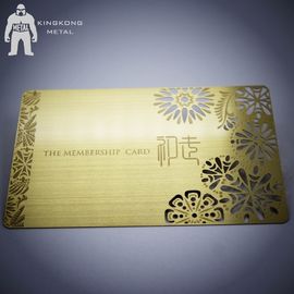 De spatie paste Glanzend Gouden Hol Metaalvisitekaartje aan etst uit Embleem