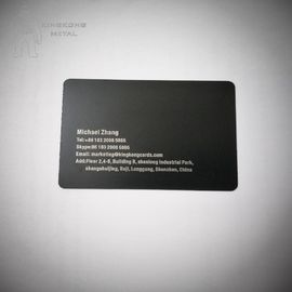 De Naamkaart 85 X 54mm van het EMBLEEMlaser Gegraveerde Roestvrije staal Vrij Ontwerp