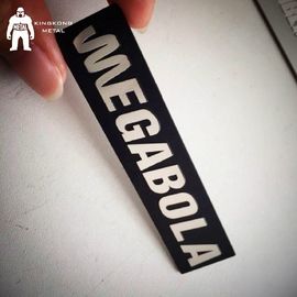 De vierkant Gegraveerde Platen Silkscreen die van het Metaaletiket 0,8/1mm Dik Oem Embleem drukken