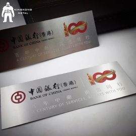 De vierkant Gegraveerde Platen Silkscreen die van het Metaaletiket 0,8/1mm Dik Oem Embleem drukken