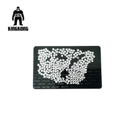 Aangepaste Metaaldrukvisitekaartjes, Zilver/Black metal Geëtste Visitekaartjes
