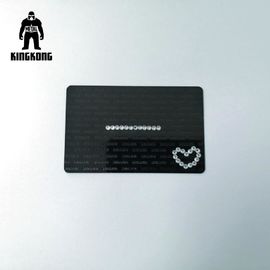 Aangepaste Metaaldrukvisitekaartjes, Zilver/Black metal Geëtste Visitekaartjes