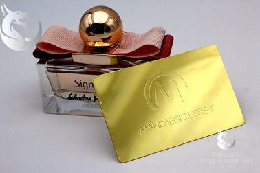 Vip nam Gouden Metaalvisitekaartjes Douane Gegraveerde Gouden Geplateerde Advertisementing toe
