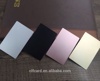 Kleurrijke Geanodiseerde Aluminiumvisitekaartjes Geborstelde Gebeëindigde Geëtste Gravure