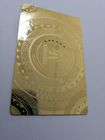 De plastic Kaart van het de Tandarts Gouden Metaal van de Metaaladvocaat met Spiegeleffect 85x54mm
