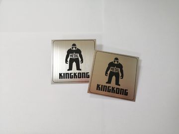 Van de het Gaten Zelfklevende Sticker van het de industrienaambord van de het Metaalnaam de Platen Aangepaste Grootte