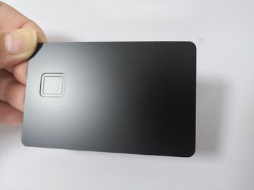 Douane 0.8mm de Duidelijke Betaalpas van het Steenblack metal met het Gat van de Contactspaander