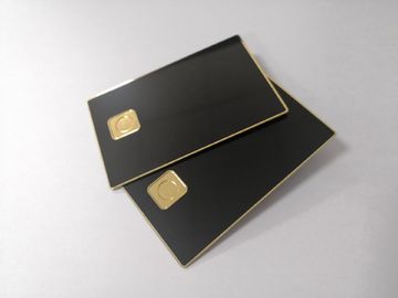 Douane 0.8mm de Duidelijke Betaalpas van het Steenblack metal met het Gat van de Contactspaander