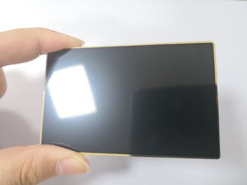 Douane 0.8mm de Duidelijke Betaalpas van het Steenblack metal met het Gat van de Contactspaander
