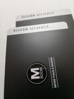 Zilveren Metaalpvc-Visitekaartjes met Glanzend UV Aangepast Embleem