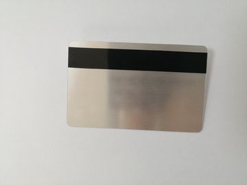Zilver Geborstelde Materiële pvc-Lidkaart met Magnetische Streep 85.6*54mm van HiCo