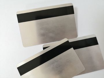 Zilver Geborstelde Materiële pvc-Lidkaart met Magnetische Streep 85.6*54mm van HiCo