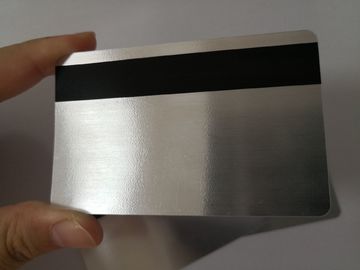 Zilver Geborstelde Materiële pvc-Lidkaart met Magnetische Streep 85.6*54mm van HiCo
