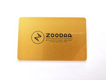 Kaarten van Eco beëindigen de Douane Gedrukte pvc met Gouden Metaal van Silkscreen Serienummerhandtekening