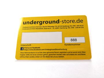 Kaarten van Eco beëindigen de Douane Gedrukte pvc met Gouden Metaal van Silkscreen Serienummerhandtekening