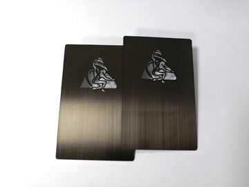 Luxe Gegalvaniseerd Steenip Gebeëindigd Geborsteld Black metalvisitekaartje