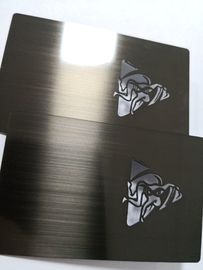 Luxe Gegalvaniseerd Steenip Gebeëindigd Geborsteld Black metalvisitekaartje