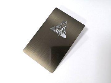 Luxe Gegalvaniseerd Steenip Gebeëindigd Geborsteld Black metalvisitekaartje