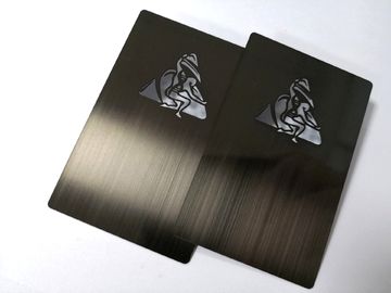 Luxe Gegalvaniseerd Steenip Gebeëindigd Geborsteld Black metalvisitekaartje