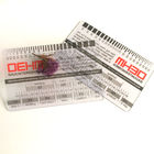 De duidelijke Harde Plastic Visitekaartjes die van pvc Standaardoppervlakte 85.5x54x0.76mm drukken