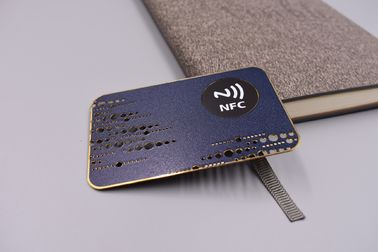 Het aangepaste van de de Deuringang van de Metaalrfid Kaart 13.56mhz de Borstelzilver eindigt