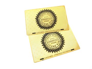 Het enige Zij de Kaartroestvrije staal van het Metaallidmaatschap plateerde Gouden Besnoeiing door Embleem etst de Drukkleur van Tekstsilkscreen