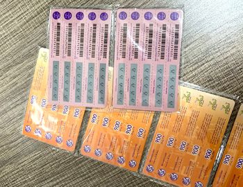 Douanedocument de Druk van de de Kraskaart van het Loterijkaartje polijst/Matte Laminering