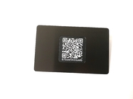 Slim Programmeerbaar het Metaal van BEDRIJFS NFC QR Identiteitskaart Matt Black Brush Finish