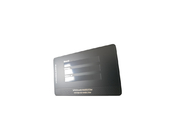 Uniek Matte Black Metal Business Cards CR80 met Glanzend Uvdrukembleem